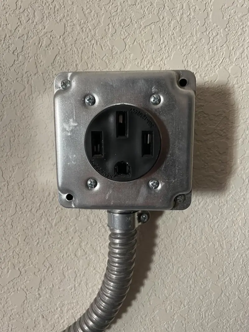 NEMA 14-50 outlet installed for Electrical Panel Upgrade in Audubon